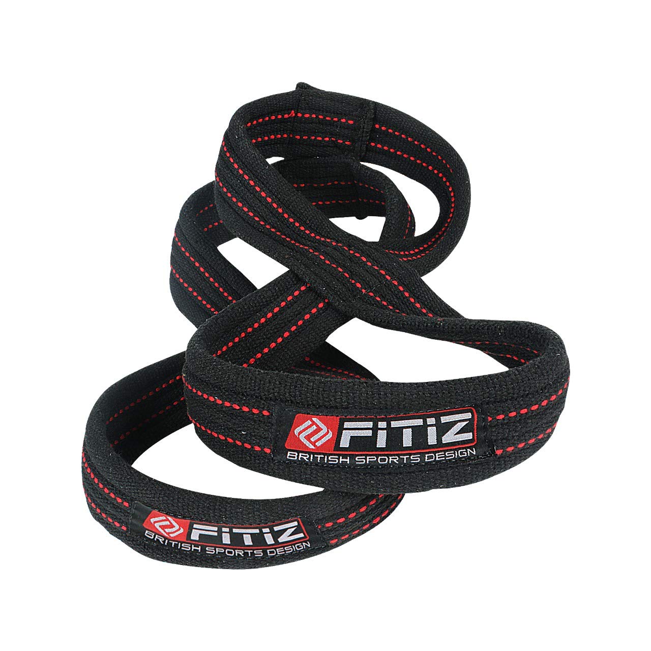 FITIZ Figure 8 Lifting Straps - Weightlifting Straps - Figure 8 Straps - Wrist Straps for Men, Women, Crossfit, Weight Lifting, Deadlifts, Deadlifting Straps (Small)