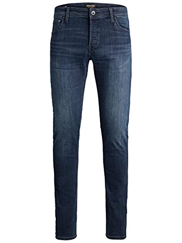 JACK & JONES Herren Slim Fit Jeans Stretchjeans Herrenhose Denim Casual (W29 L30, Blue Denim/Style 2)