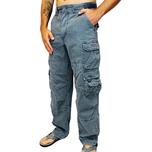 Jet Lag, 007 Cargohose, ocean blue, XXL / 34