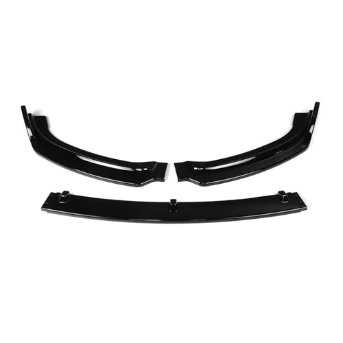 Splitter 3 STÜCKE Für 3er F30 F35 2016-2019 Auto Frontstoßstange Splitter Lippe Diffusor Spoiler Schutzabdeckung Schutz Deflektorlippen Frontlippe(Glossy Black)