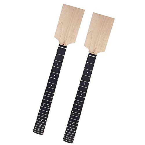 2X E-Gitarrenhals Paddelkopf Palisander Auf Ahorn 22 Bünde Dot Inlay Unfertige DIY-Teile Gitarre Hals Ersatz