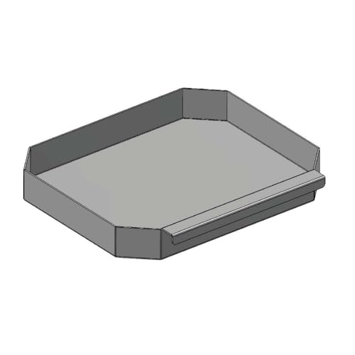 Aschekasten - Für Wamsler Kaminofen Modelle - Aschkasten aus verzinktem Stahlblech - feuerfest & hitzebeständig - Aschekästen Stahl (330x270x45 mm)