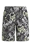 PRTBART JR - Beachshorts Badeshorts schwarz Gr. 152 Jungen Kinder