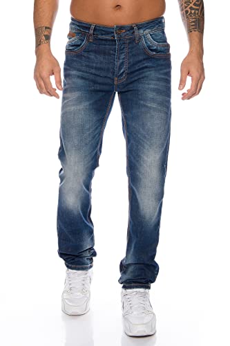 Cipo & Baxx Herren Jeans Hose mit dezenten Kontrastnähten (as3, Waist_Inseam, Numeric_38, Numeric_34)