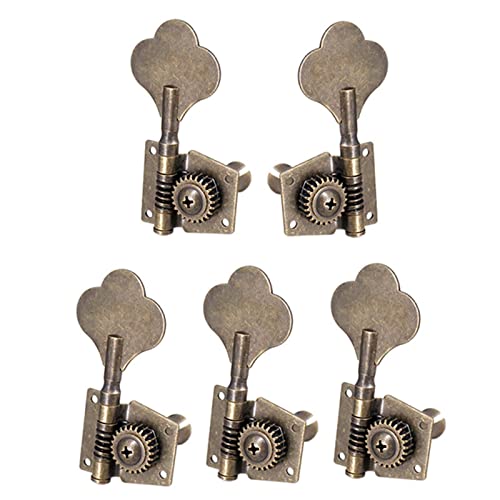 1L4R Gitarre Open Bass Guitar Tuning Key Pegs Mechaniken Mechaniken Für 5 Saiten Bass Stimmgeräte Ersatzteile für gitarren (Color : 01)