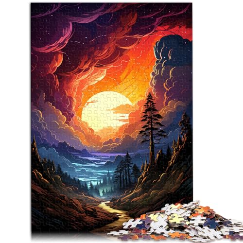 Puzzle, Lernspiele, Bezaubernde Landschaft, 1000 Teile, Puzzle für Erwachsene, Holzpuzzle, Geburtstagsgeschenk, Geschenke für oder, Wandkunst, 1000 Teile (50 x 75 cm)