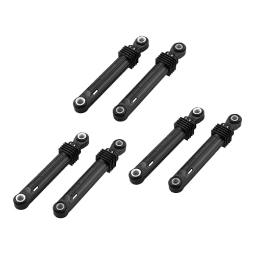 AQXYYWEI 2 Stücke 6 Stücke 100N for Waschmaschine Stoßdämpfer Waschmaschine Frontlader Teil Schwarz Kunststoffschale Haushaltsgeräte Zubehör(6pcs)