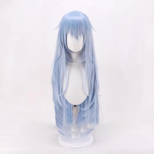 WCCNKK Anime Cosplay Perücke, BLUE LOCK Aisuūru Perücke, Hellblaues 85 Cm Langes Haar, Mit Perückenkappe, Für Party Alltag Halloween Perücke Cosplay, Dekorative Geschenke