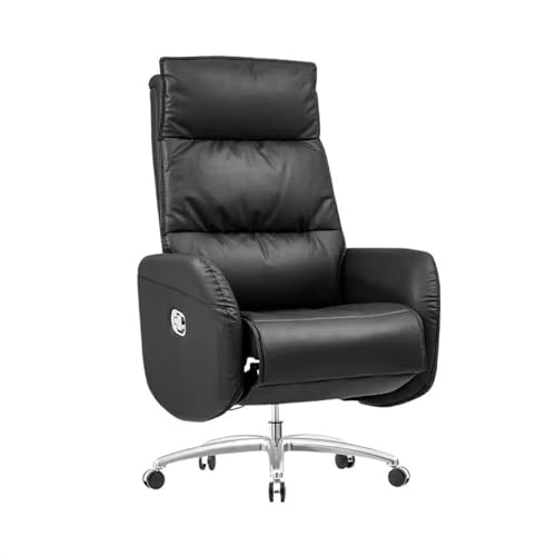 Zhaoj24-05 Bürostuhl Ergonomischer Luxuriöser Bürostuhl for die Mittagspause, Computerstuhl, bequemer Drehstuhl, Arbeitsstuhl Schreibtischstuhl(Schwarz)