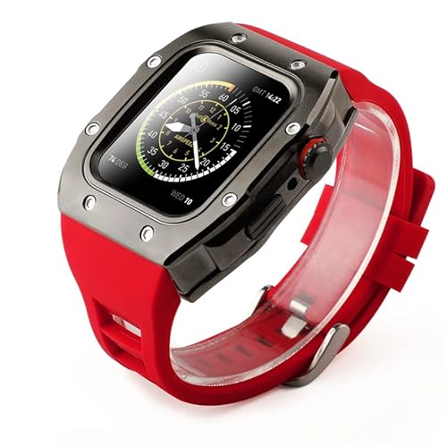 NEYENS Uhrengehäuse für Apple Watch, Edelstahl, Schutzhülle für Serie 6, 5, 4, SE, Band, 44 mm, Modifikationsset, Zubehör, 44mm For 6/5/4/SE, Achat