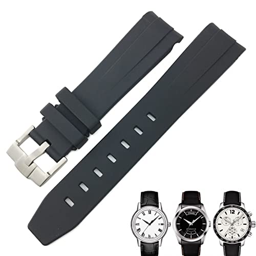 NEYENS Gummi-Uhrenarmband für Tissot 1853 Lelocle PRC200 Rolex Submariner Hamilton Omega wasserdichtes Uhrenarmband, 19 mm / 20 mm, 20 mm, Achat