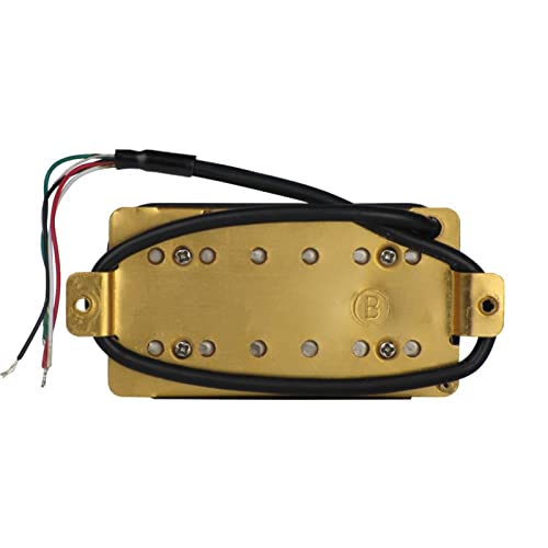 ZENGXUE Doppelspule Humbucker Gitarre Pickup Keramikmagnet 4-Draht Für E-Gitarre, Hals- Oder Bridge-Pickup Humbucker Tonabnehmer Set (Color : Black Bridge)