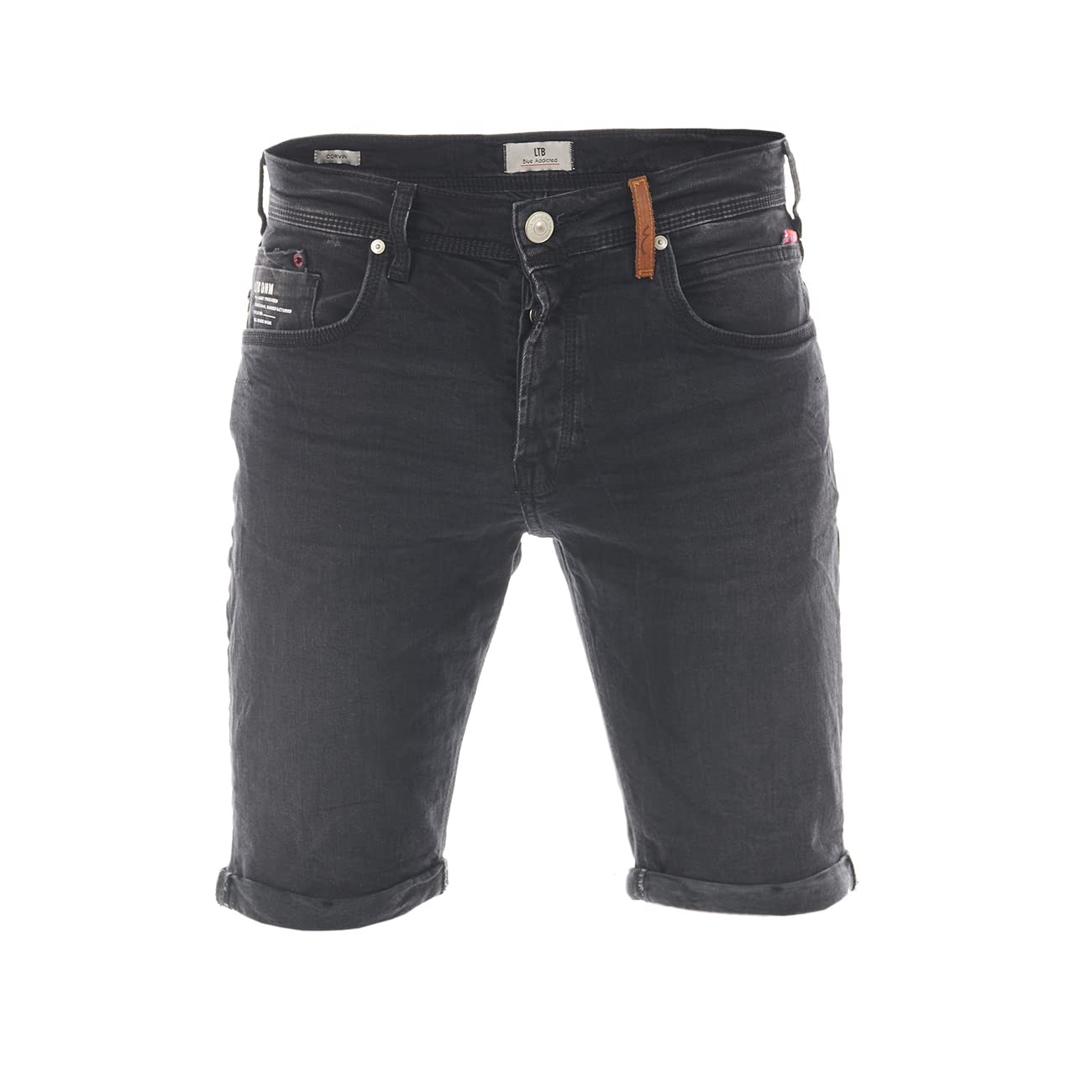 LTB Herren Jeans Bermuda Corvin Slim Fit Shorts Baumwolle Denim Kurz Short Blau Dunkelblau Schwarz S M L XL XXL 3XL 4XL 5XL, Größe:3XL, Farbe:Page Wash (52226)