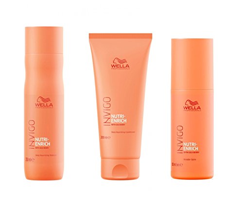 Wella INVIGO Nutri-Enrich Deep Nourishing Shampoo 250 ml, Conditioner 200 ml und Wonderbalm 150 ml