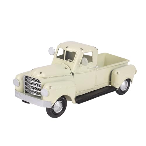 Eladcncmc Vintage Truck Weihnachtsschmuck 21 cm Metall Weihnachtsbaum Pickup Auto Modell Bauernhaus LKW