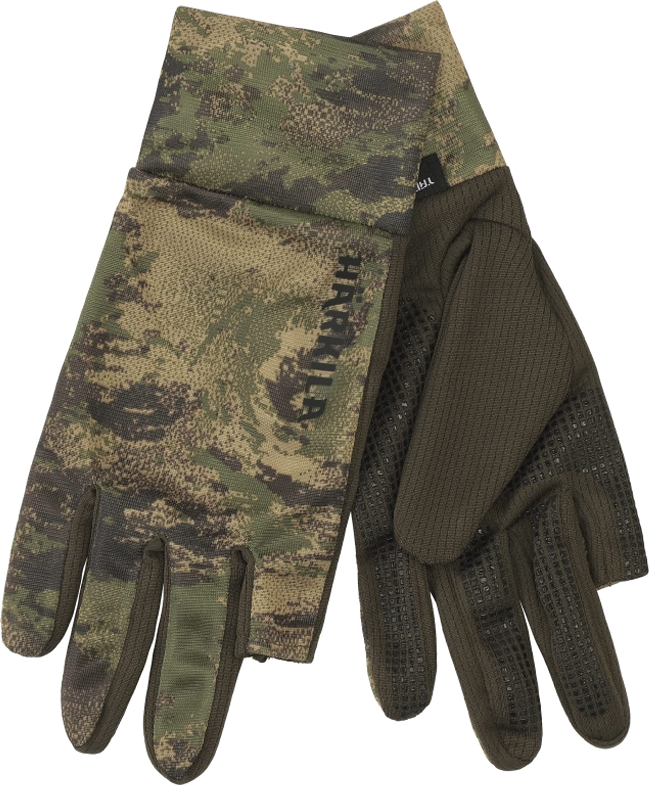 Härkila Deer Stalker Camo Handschuhe - Jagdhandschuhe Camouflage mit Tanatex®-Insektenschutz - Jägerhandschuhe mit Schießfinger , Größe:XL