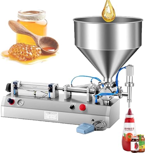 lwjunmm abfüllmaschine automatisiert/manuell Flüssigkeitsfüllmaschine, Paste Flaschenfüllmaschine 5–3000 ml Abfüllmaschine Flaschenfüller für Wasser,300-3000ML