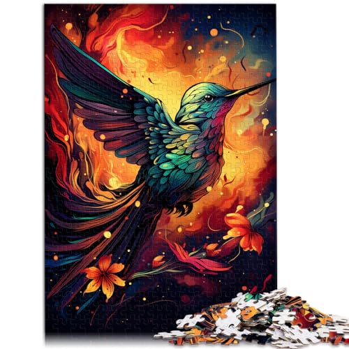 Puzzle „Exotischer bunter Kolibri“ für Erwachsene, 1000-teiliges Holzpuzzle ganze Familie und dieses 1000-teilige (50 x 75 cm)