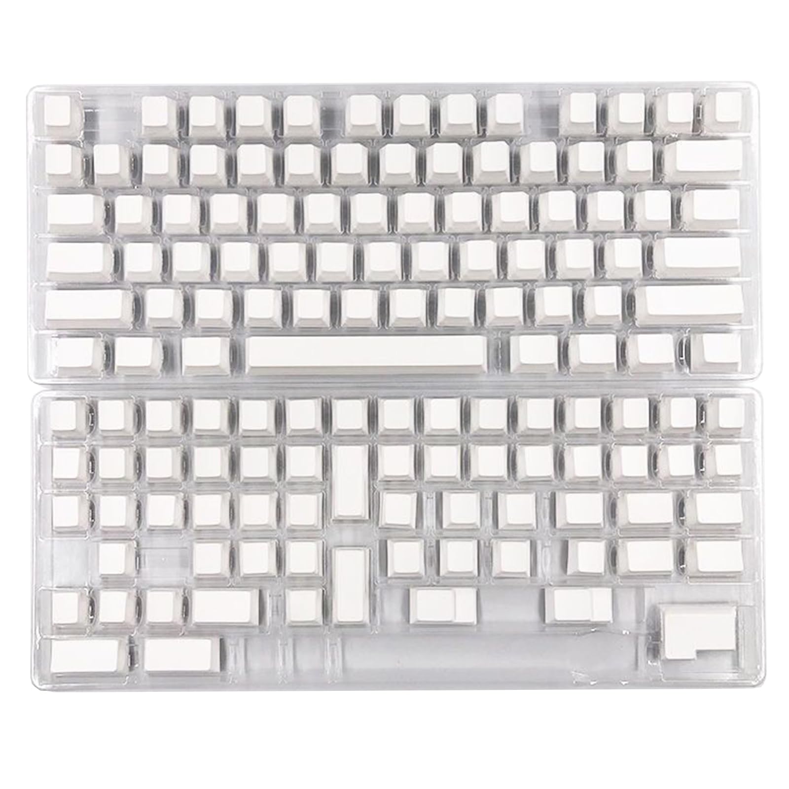 Aurgiarme 137PCS Stilvolle Weiße Leere Tastenkappen CherryHeight PBT DyeSub Personalisiertes Tastenkappen Set Für Mechanische Tastatur Schreibzubehör