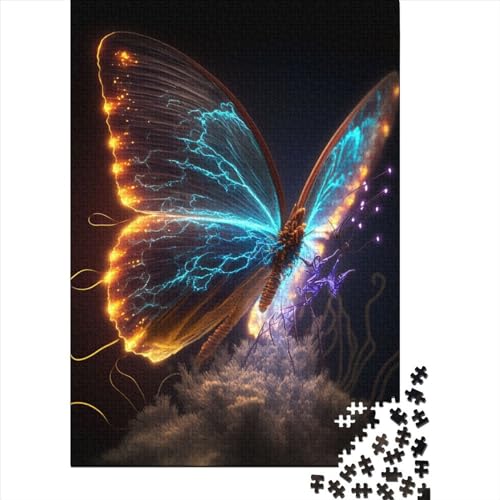 1000 Puzzles für Erwachsene, 1000 Teile, Schmetterling, bunte Holzpuzzles, Puzzles für Erwachsene und Teenager, tolle Geschenke für die ganze Familie (Größe 29,53 x 19,69 Zoll)