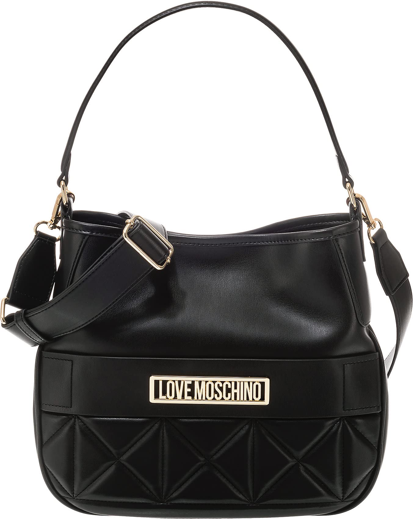 Love Moschino Damen Borsa Soft Pu Nero Umhngetasche, Schwarz