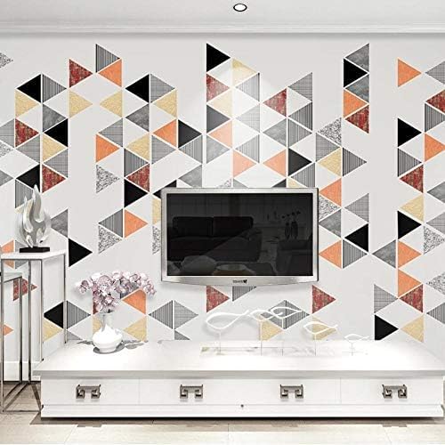 XLMING Abstraktes Kreativraster Küche Esszimmer Arbeitszimmer Wohnzimmer TV Hintergrund Wand 3D Tapete-200cm×140cm