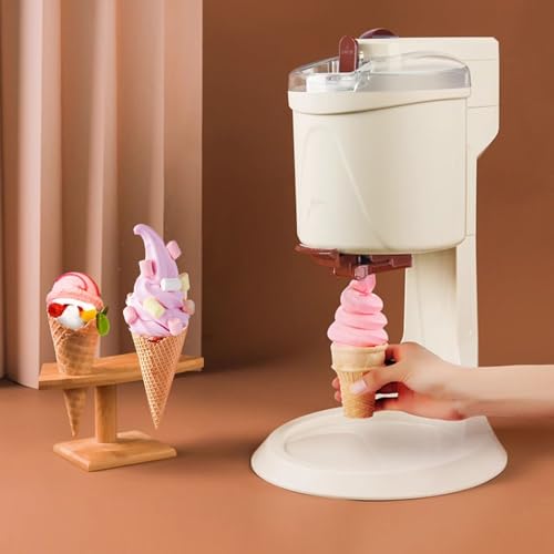 Eismaschine 1 L,softeismaschine Für Zuhause DIY-Softeis, Ice Cream Maker Ohne Vorgefrieren, Leicht Zu Reinigen, Mini-Frucht-Softeismaschine Für Zuhause, Café