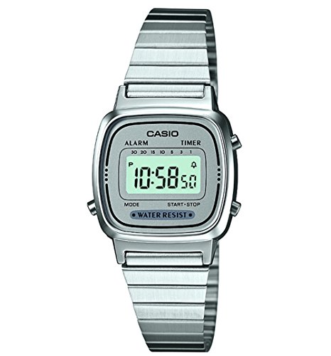 Retro Silber Slimline LA670WEA 7EF Uhr von Casio