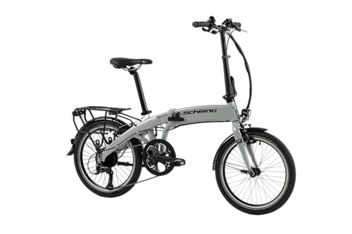 F.lli Schiano Unisex-Adult Galaxy E-Bike, Silber, 20 Zoll