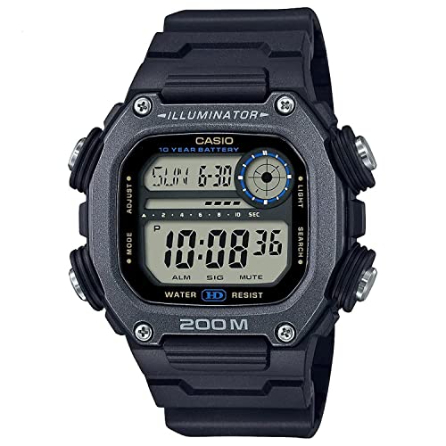 Casio Jugend digitales schwarzes Zifferblatt Herren Uhr-DW-291HX-1AVDF, schwarz, Gürtel, blacks, Gürtel