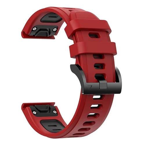 BANDKIT Silikon-Uhrenarmband für Garmin Fenix 6, 6Pro, 5, 5 Plus, Forerunner 935, 945, Instinct S60, 22 mm, Schnellverschluss-Armband, For Approach S60 S62, Achat