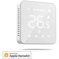 Smart Elektrische Thermostat, Fußbodenheizung WLAN Raumthermostat kompatibel mit HomeKit, Alexa und Google, Sprachfehl, Fernsteuerung und Zeitplan, LED Touchscreen Digital