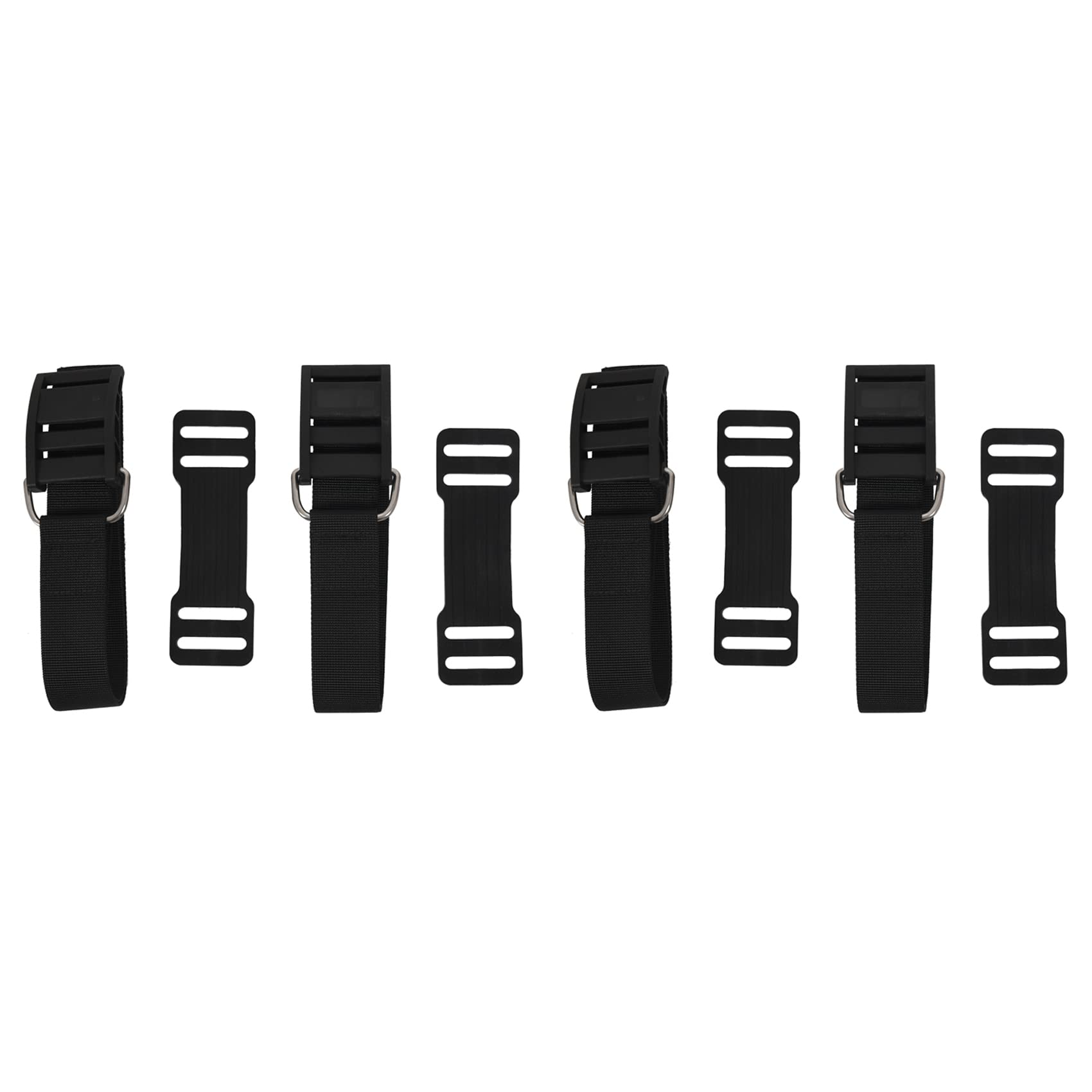 SICOSALT 4 Stück Scuba Tauchen Tank Strap BCD Tank Strap Band Gewichts Gurt mit Buckle Taucher Ausrüstung