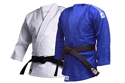 adidas Judoanzug für Kampfsport, 500 g, Trainings-Judoanzug – 500 g Kampfsport-Studenten, J500, blau, 170