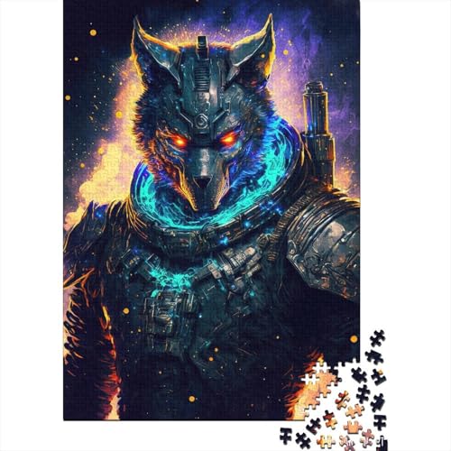 Space Marine Wolves Puzzles Puzzles für Erwachsene Teenager Erwachsenenpuzzle 1000 Teile Spielspielzeug für Erwachsene Familienpuzzle Geschenk (Größe 75x50cm)