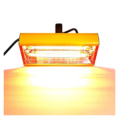 SHEHUALI Farbtrockner, 2000W Infrarotfarbe Härtungslampe Handheld Kurzwelle Backen Infrarotfarbe Kabine Heizung Infrarot Heizung Lampe Trockner zum Aushärten von Farbe Auto Körper(EU)