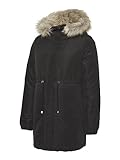 MAMALICIOUS Damen Mljessi 2in1 Short Parka A. Noos Winterjacke, Schwarz, L EU