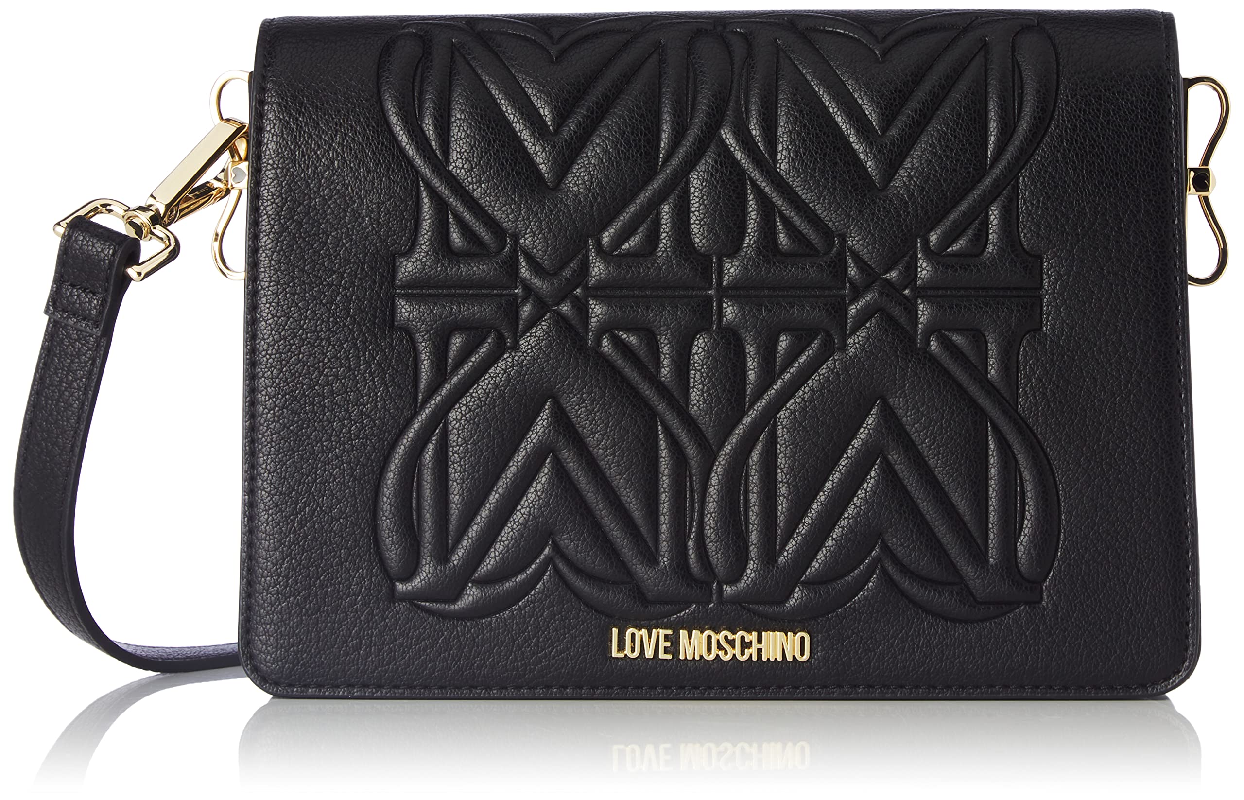 Love Moschino Damen Jc4338pp0fkc000 Umhängetasche, Schwarz, Einheitsgröße