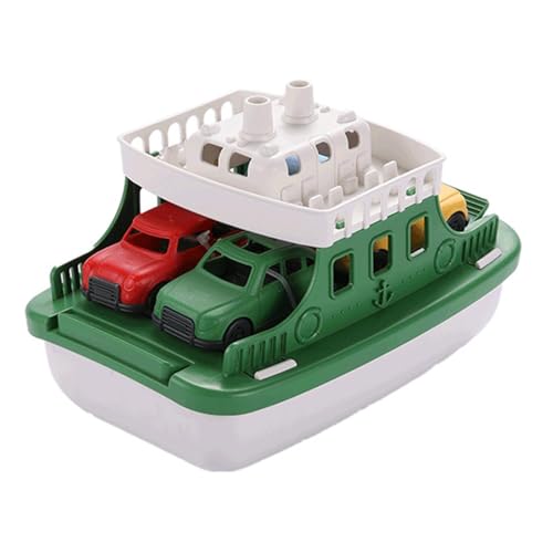 Idezek Spielzeugboot für Kinder, Bootsspielzeug | Transportboot-Modellspielzeug,Transportboot-Spielzeug für Kleinkinder, pädagogisches Transportbootmodell mit 4 kleinen Autos