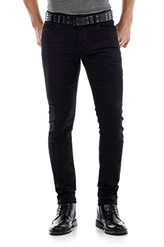 Cipo & Baxx Herren Herren Jeans Hose, Schwarz, 36W/32L