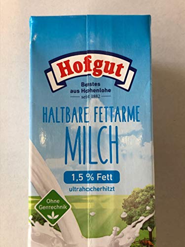 Hofgut Haltbare fettarme Milch, 12er Pack (12 x 1 l)