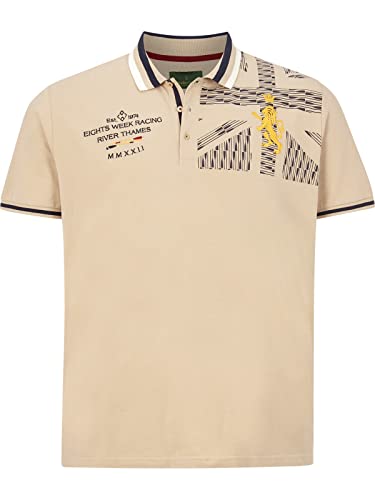 Charles Colby Herren Poloshirt Earl Bairre beige 3XL (XXXL) - 64/66