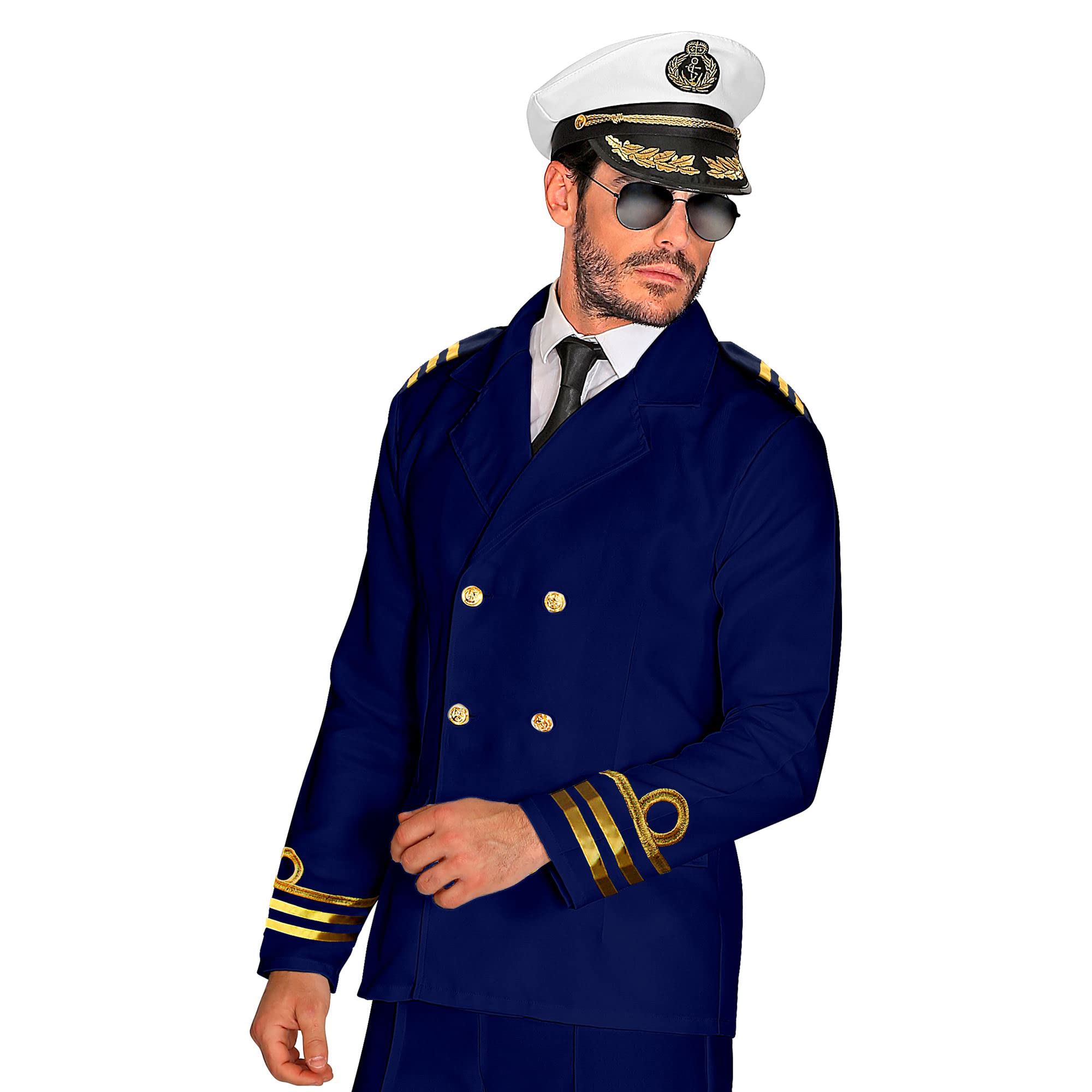 W WIDMANN MILANO Party Fashion - Kostüm Admiral Kapitänsjacke, Jackett, Matrose, Kapitän, Uniform, Faschingskostüme