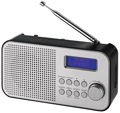 NEWTRO TRAGBARES DAB-Radio MIT INTEGRIERTEM AKKU (DAB/FM-Radio, Lautsprecher, KOPFHÖRERANSCHLUSS, TASTENSTEUERUNG, SENDERSPEICHER, TELESKOPANTENNE)