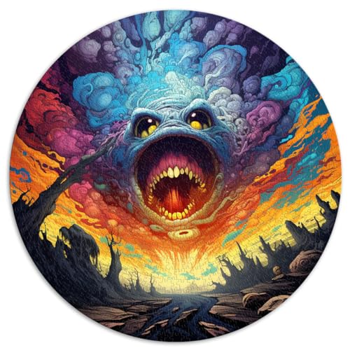 Puzzle Monster 1000 Teile Puzzle Spielzeug 26,5x26,5 Zoll Lernpuzzle Spaß für zu Hause Aktivitäten, Geburtstagsgeschenk, Reisegeschenke,