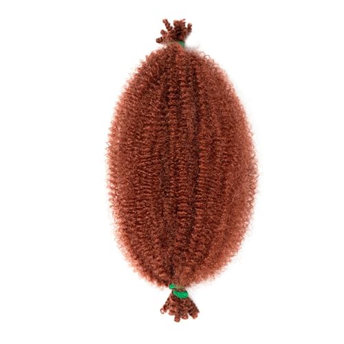 Pferdeschwanz Haarteil Afro-Twist-Haar, 30,5 cm, federndes Afro-Twist-Haar, vorgeflochtenes Spring-Twist-Häkelhaar, vorgedehntes Wickelhaar for weiche Locs-Haarverlängerungen Pferdeschwanz Haarverläng