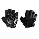 Löffler Bike Gloves Elastic Gel Schwarz - Hochwertiger elastischer Radhandschuh, Größe 8-8.5 - Farbe Black