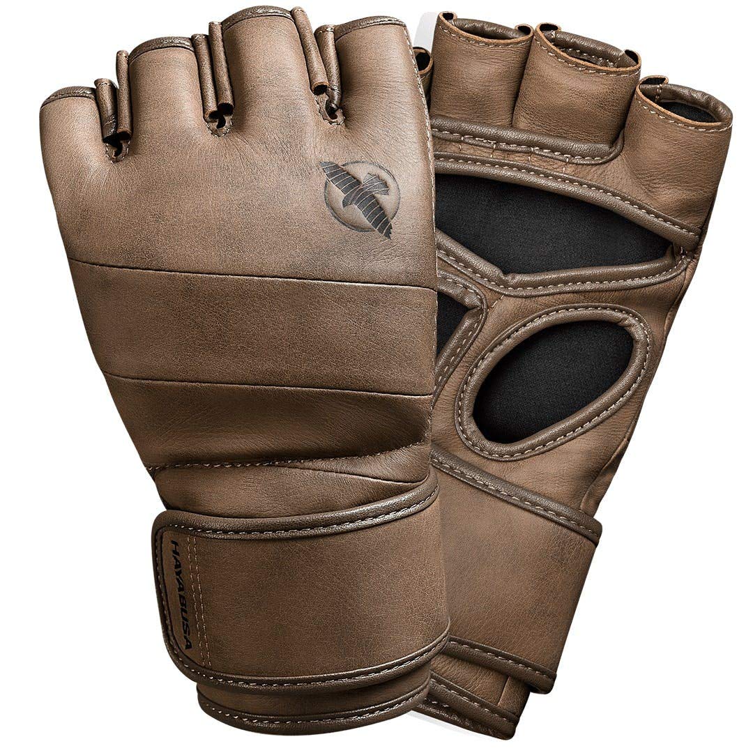 Hayabusa T3 LX 4oz MMA Handschuhe aus Leder Ideal für Kampf - Braun, Größe M