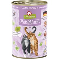 12 x 400 g | GranataPet | Lamm & Truthahn DeliCatessen | Nassfutter | Katze