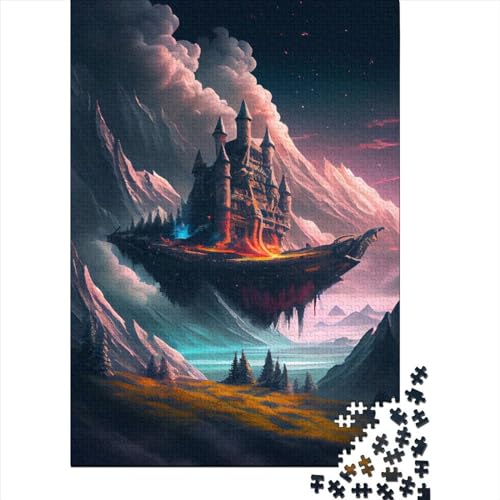 1000 Puzzles für Erwachsene, 1000 Teile, Elemental Fortress, Holzpuzzles, Puzzles für Erwachsene und Teenager, tolle Geschenke für die ganze Familie (Größe 29,53 x 19,69 Zoll)